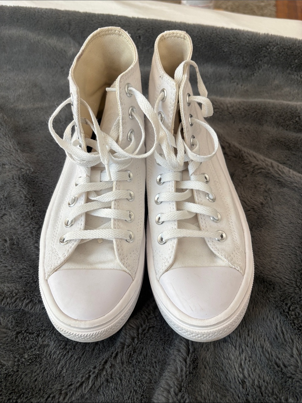 EUC Women’s Converse All Star Move Chuck Taylor Platform Sneakers Size 8.5 - Picture 2 of 10